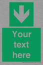 SV6290: Safe condition Custom arrow down sign