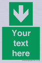 SV6290: Safe condition Custom arrow down sign
