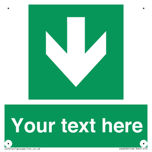 SV6290: Safe condition Custom arrow down sign