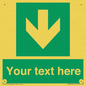 SV6290: Safe condition Custom arrow down sign