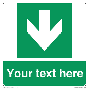 SV6290: Safe condition Custom arrow down sign