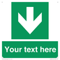 SV6290: Safe condition Custom arrow down sign