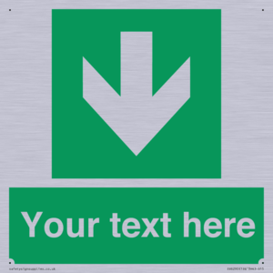 SV6290: Safe condition Custom arrow down sign
