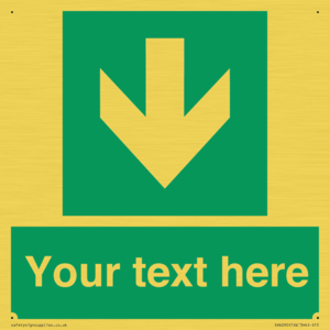 SV6290: Safe condition Custom arrow down sign