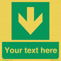 SV6290: Safe condition Custom arrow down sign