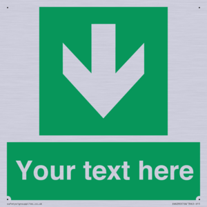 SV6290: Safe condition Custom arrow down sign
