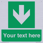 SV6290: Safe condition Custom arrow down sign