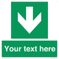SV6290: Safe condition Custom arrow down sign