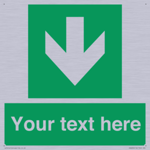 SV6290: Safe condition Custom arrow down sign