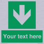 SV6290: Safe condition Custom arrow down sign