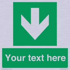 SV6290: Safe condition Custom arrow down sign