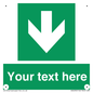 SV6290: Safe condition Custom arrow down sign