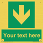 SV6290: Safe condition Custom arrow down sign
