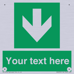 SV6290: Safe condition Custom arrow down sign