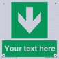 SV6290: Safe condition Custom arrow down sign