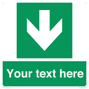 SV6290: Safe condition Custom arrow down sign