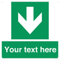 SV6290: Safe condition Custom arrow down sign
