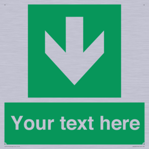 SV6290: Safe condition Custom arrow down sign