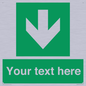 SV6290: Safe condition Custom arrow down sign