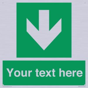 SV6290: Safe condition Custom arrow down sign