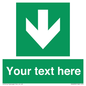 SV6290: Safe condition Custom arrow down sign