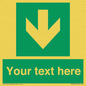 SV6290: Safe condition Custom arrow down sign