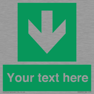 SV6290: Safe condition Custom arrow down sign