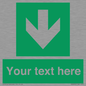 SV6290: Safe condition Custom arrow down sign