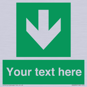 SV6290: Safe condition Custom arrow down sign