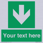 SV6290: Safe condition Custom arrow down sign