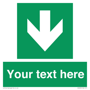 SV6290: Safe condition Custom arrow down sign