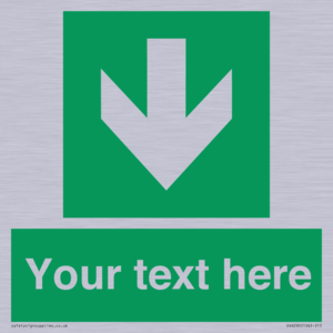 SV6290: Safe condition Custom arrow down sign