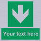 SV6290: Safe condition Custom arrow down sign