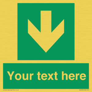 SV6290: Safe condition Custom arrow down sign