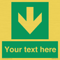 SV6290: Safe condition Custom arrow down sign