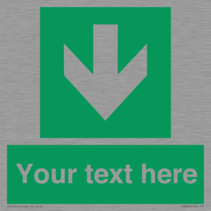 SV6290: Safe condition Custom arrow down sign