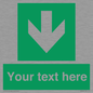 SV6290: Safe condition Custom arrow down sign