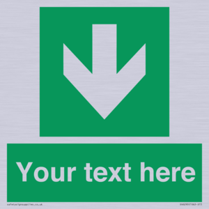 SV6290: Safe condition Custom arrow down sign