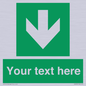 SV6290: Safe condition Custom arrow down sign