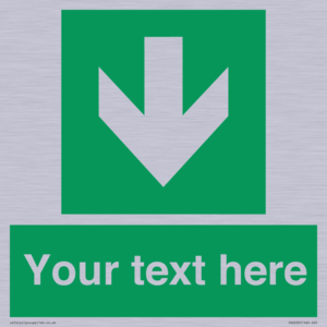 SV6290: Safe condition Custom arrow down sign