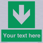 SV6290: Safe condition Custom arrow down sign