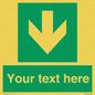 SV6290: Safe condition Custom arrow down sign