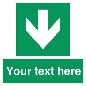 SV6290: Safe condition Custom arrow down sign