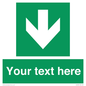 SV6290: Safe condition Custom arrow down sign