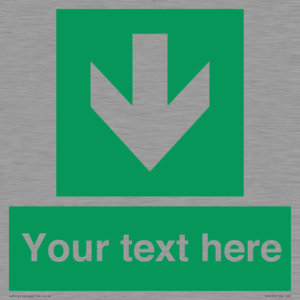 SV6290: Safe condition Custom arrow down sign