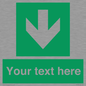 SV6290: Safe condition Custom arrow down sign