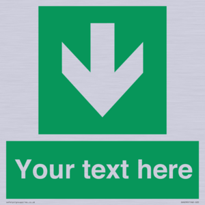 SV6290: Safe condition Custom arrow down sign