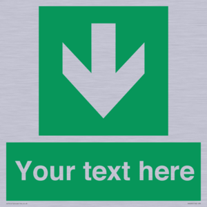 SV6290: Safe condition Custom arrow down sign