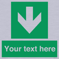 SV6290: Safe condition Custom arrow down sign