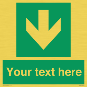 SV6290: Safe condition Custom arrow down sign
